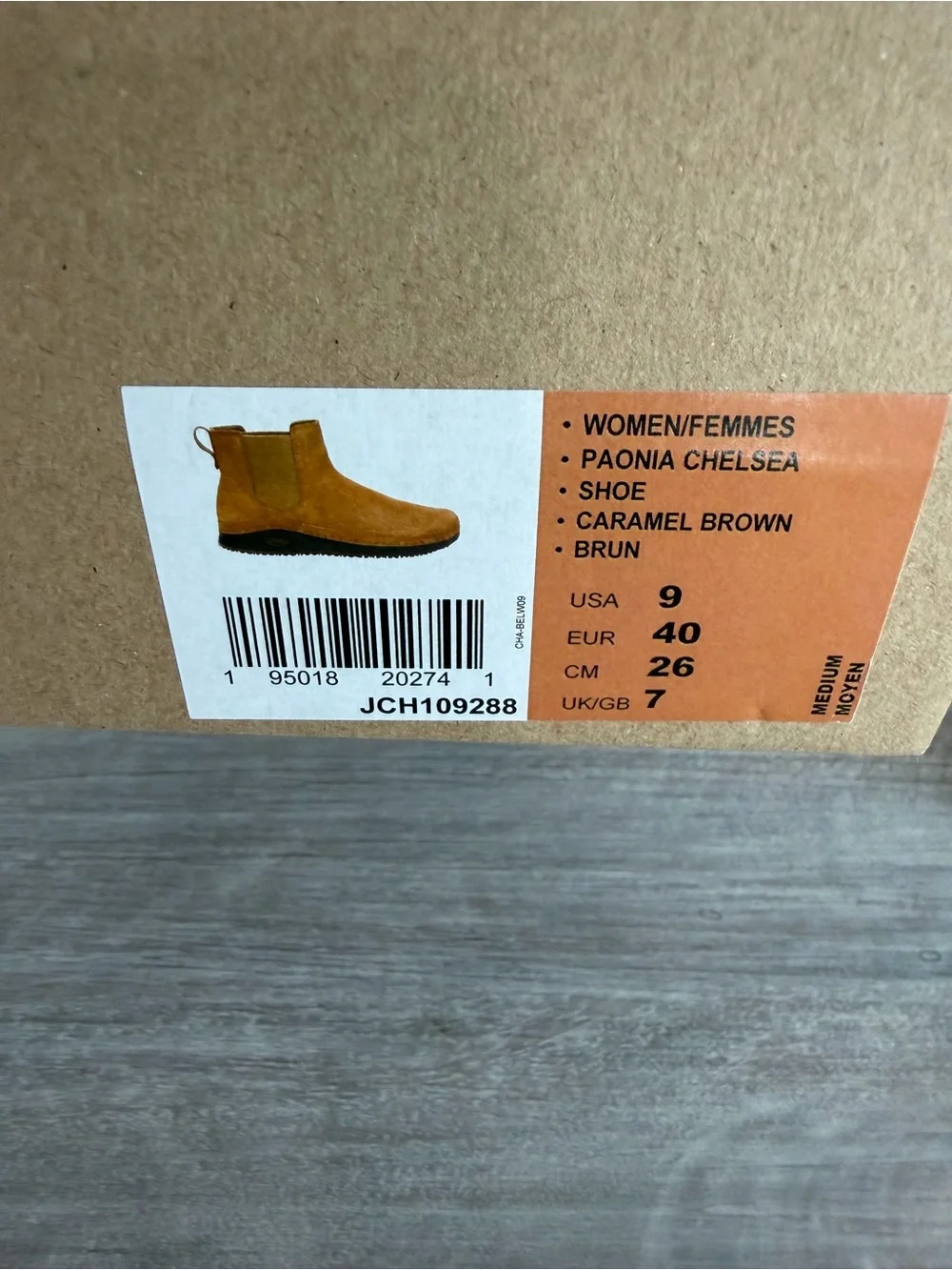 Chaco Paonia Chelsea Caramel Brown Wool Lined Suede Nonskid Ankle Boots 9
